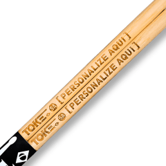 Baquetas Personalizadas Cor Natural (Hickory)