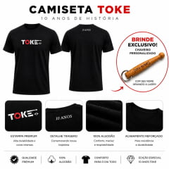 Camiseta Toke + 1 Brinde Chaveiro Personalizado
